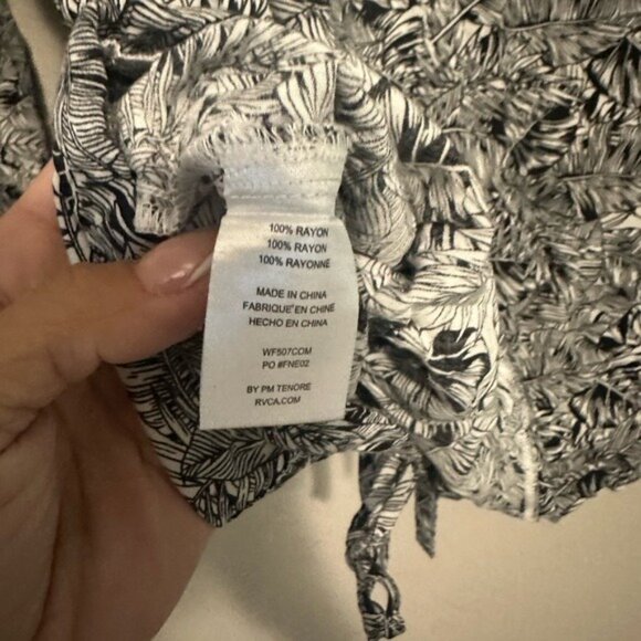 RVCA Palmer Woven Silky Print Hoodie Size Small - Picture 10 of 13